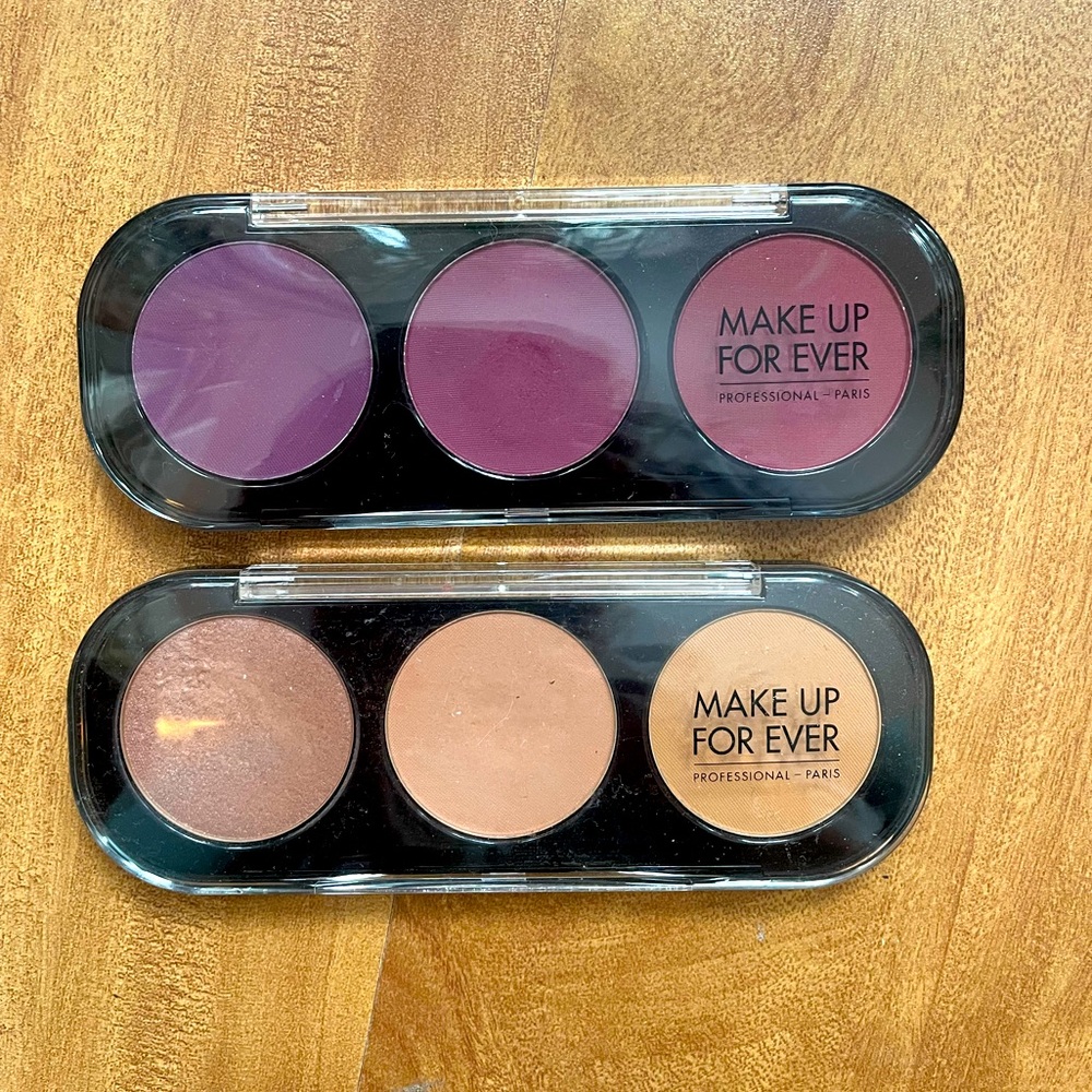 Makeup Forever Eyeshadow Trio Palette x2